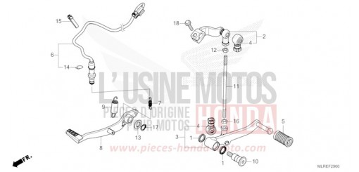PEDALE CB500FAR de 2024